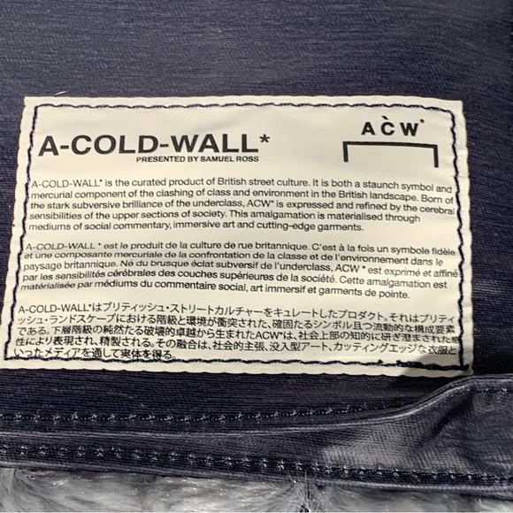 A-Cold-Wall* Men's Utility Crossbody Leather Bag | OS | Navy NEW!! - Picture 4 of 10